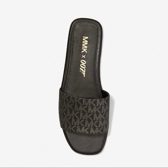 MICHAEL KORS 007 PVC LEATHER SLIDES - Picture 1 of 2